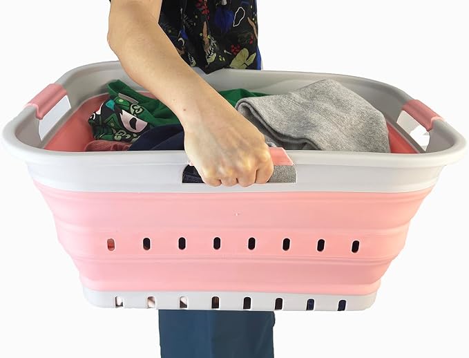 SAMMART 42L Collapsible Plastic Laundry Basket - Image 6