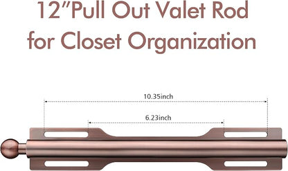 FIRJOY 12" Valet Rod for Closet Pull Out - Image 3