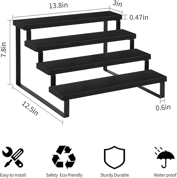 YINMIT Wooden Display Riser Stand, Tiered Perfume and Cologne Organizer Stand - Image 4