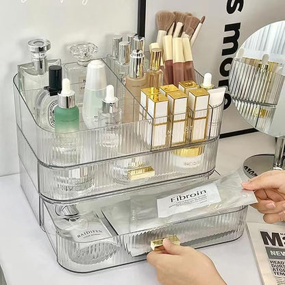 MIUOPUR Stackable Makeup Organizer Drawers, Bathroom Vanity Organizers and - Image 6