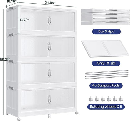 960QT Extra Large Stackable Storage Bins - Image 2