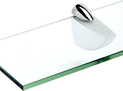 Spancraft Glass O-4.75x12-Chrome Oriole Glass Shelf, 4.75" x 12" - Image 2