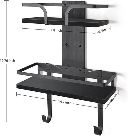 VINAEMO Ironing Board Hanger Wall Mount, 2-Layer Iron and Ironing Board Holder - Image 6