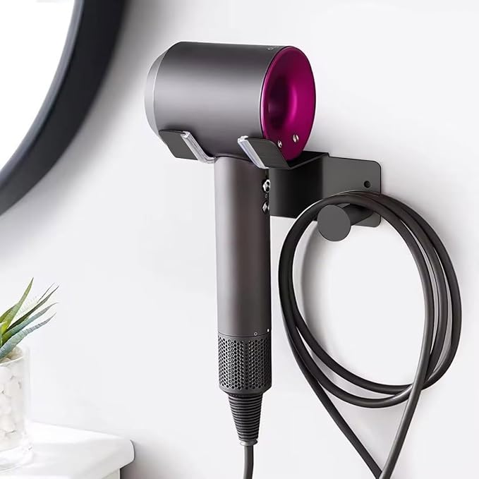 Hair Dryer Holder, Hair Dryer Holder Wall Mounted, Self Adhesive Blow Dryer - Image 7