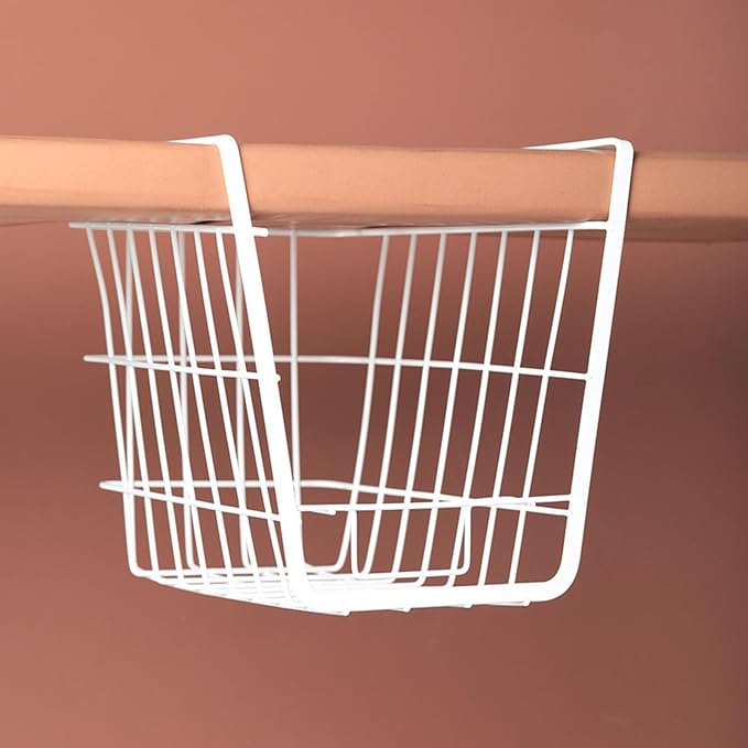 Fdit Metal Wire Rack Hanging Shelf, Under Cabinet Shelf Basket Organizer - Image 8