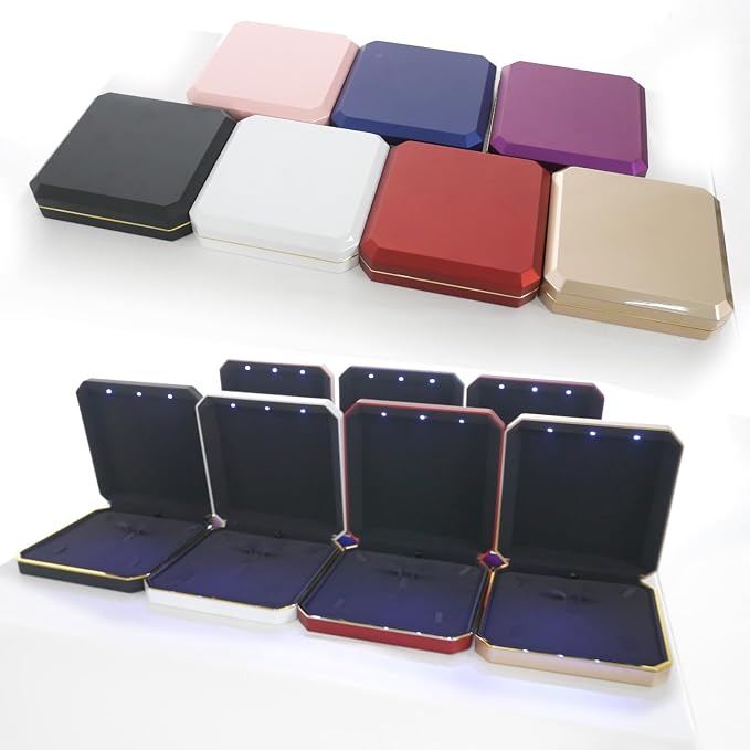 HSLFUAI Large Necklace Box, Necklace Gift Box - Image 8