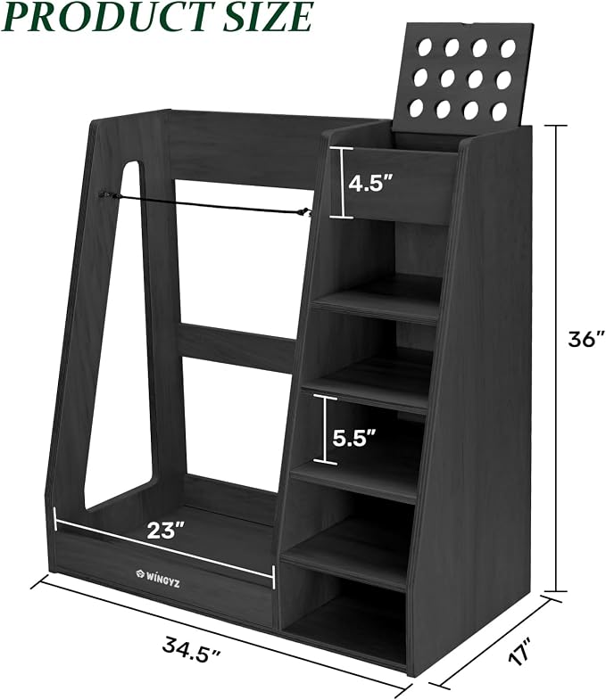 wingyz Wooden Golf Storage Organizer - Image 2