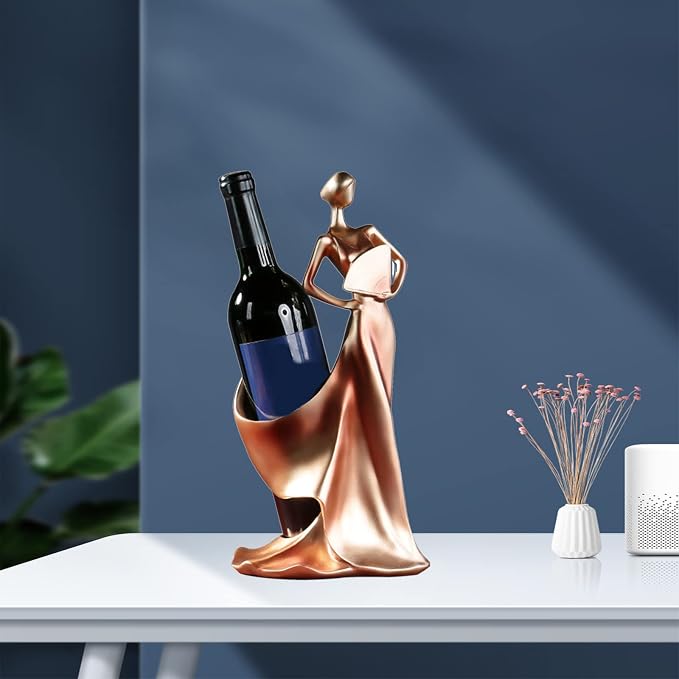 Artpaul Wine Bottle Holder Beauty Lady Statue Wine Bottle Stand Lady Wine Rack - Image 6