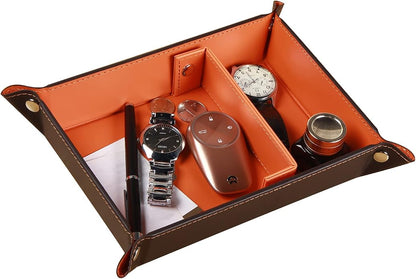 YAPISHI Key Dish Bowl for Men, Entryway Catchall Holder Bedside Table Valet by YAPISHI