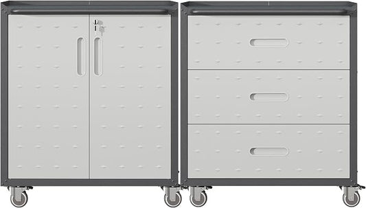 Metal Tool Cabinet, Garage Storage Cabinet System, Wall Cabinet & Locking by VIYET