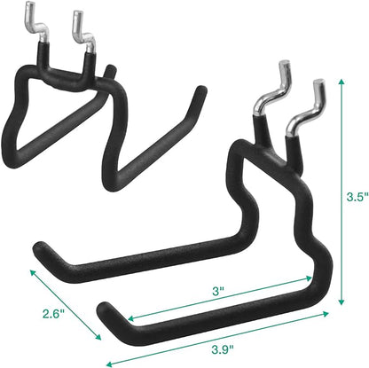 G.CORE 8-Pack Pegboard Hooks, Peg Board Tool Utility Hooks & Hangers Fit 1/4" - Image 4