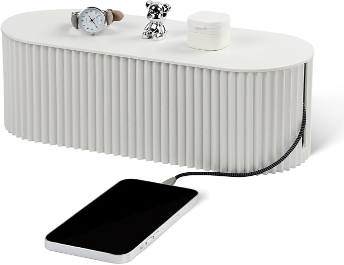 Large Cable Organizer Box for Power Strips, Surge Protectors, TV Computer Wires by RAMFIYN