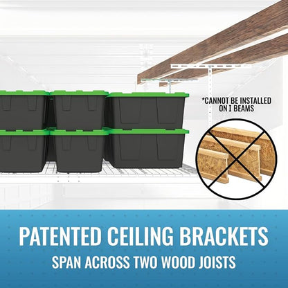 2-Pack 4 x 8 MonsterRax Overhead Garage Storage Rack, Ceiling Racks - Image 7
