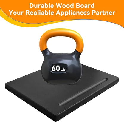 Wood Appliance Sliders with 360' Wheels, Sliding Tray - Image 6