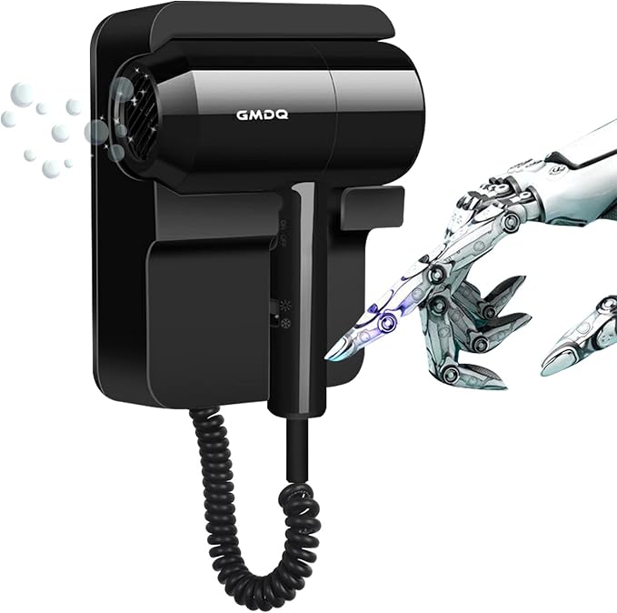Hotel Wall Mounted Hair Dryer for Bathroom, Restroom Professional Blow Dryer by GMDQ