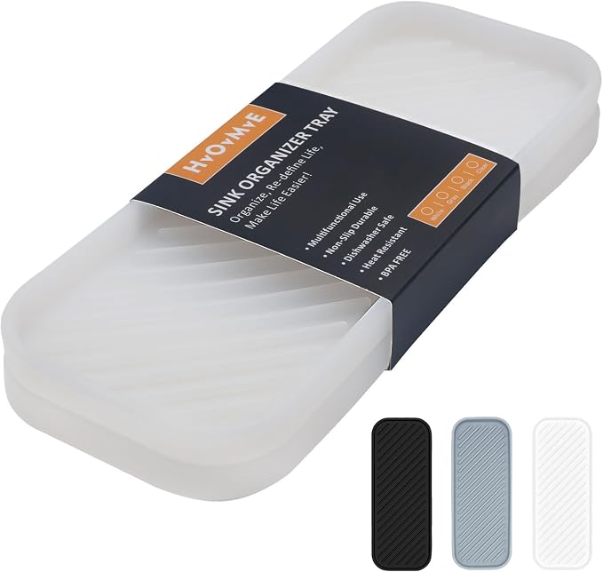 Silicone Organizer Tray, Soap and Sponge Holder by HvOvMvE