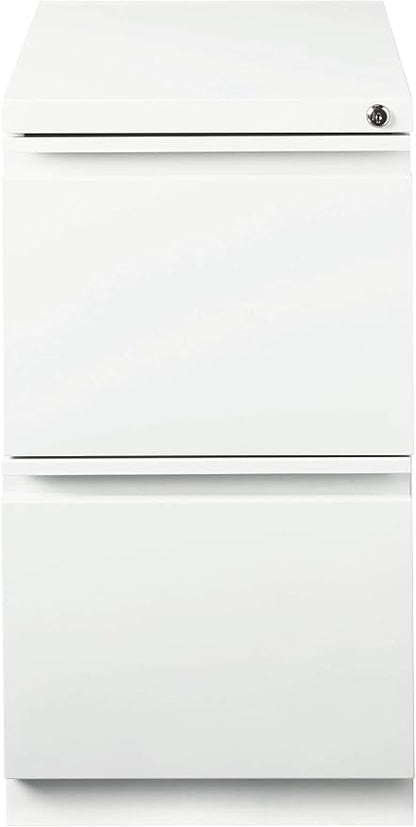 20 Inch Deep Metal Mobile Pedestal File 2 Drawer File-File - Image 4