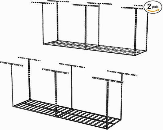 SunsGrove 2x8 Garage Storage Overhead Rack Organization, Adjustable Ceiling by SunsGrove