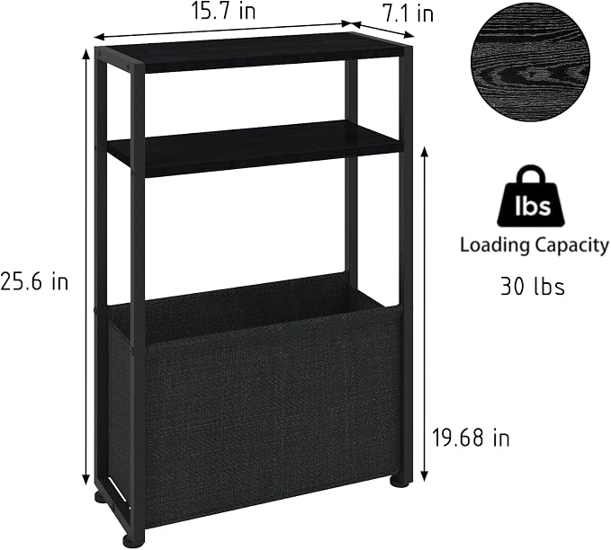 Narrow Side Table, Slim End Tables - Image 2