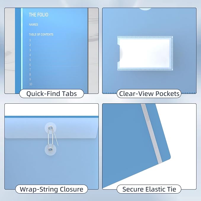 Accordion File Organizer, Expanding File Folders - Image 3