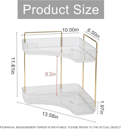 Corner Bathroom Countertop Organizer, Vanity Trays - Image 2