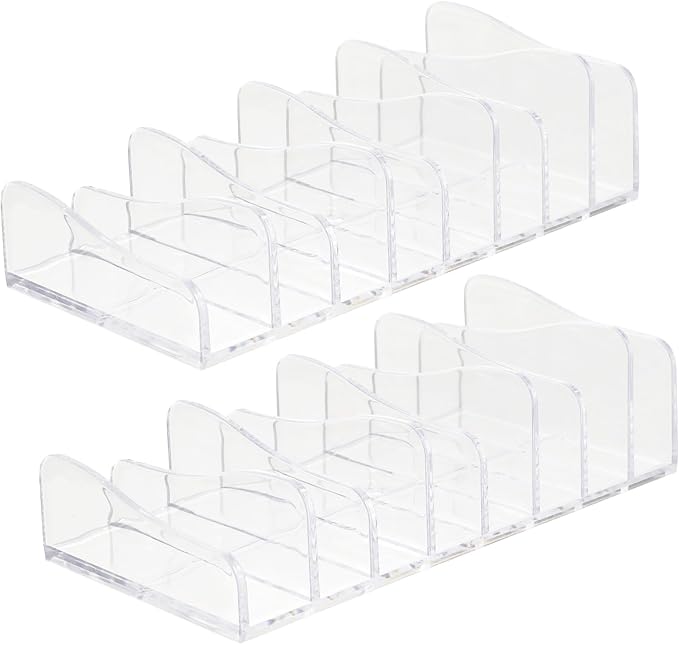 Uonlytech 2pcs Transparent Eyeshadow Palettes Organizer Makeup Holder Cosmetic by UONLYtech