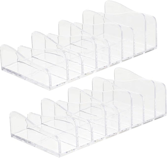 Uonlytech 2pcs Transparent Eyeshadow Palettes Organizer Makeup Holder Cosmetic by UONLYtech