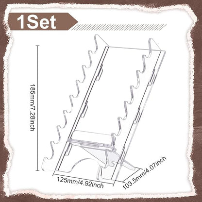 UNICRAFTALE 8-Slots Acrylic Pen Holder Clear Pen Display Stand Holder Makeup - Image 3