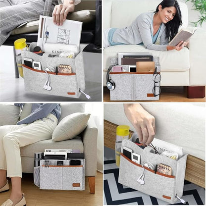 Bedside Caddy, Felt Bedside Storage Organizer, Hanging Storage - Image 6
