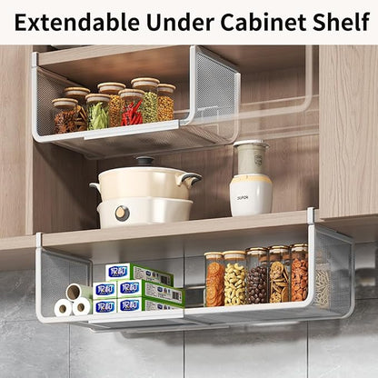 Expandable Under Shelf Basket Organizer, Under Shelf Storage, Hanging Baskets - Image 2