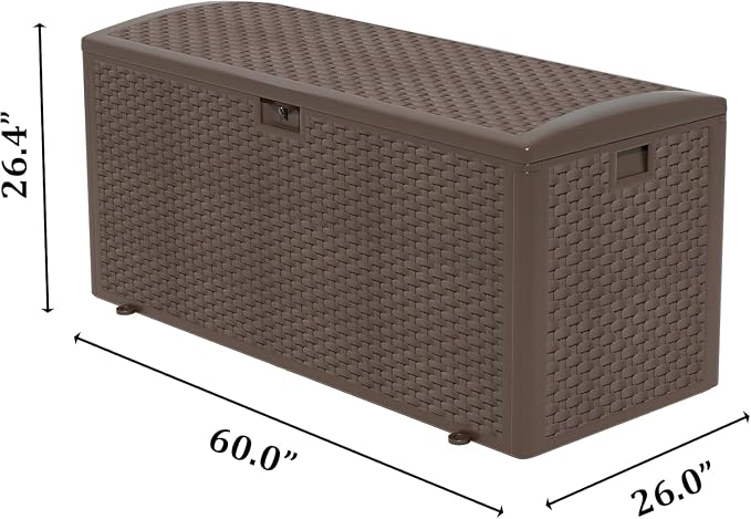 180 Pro Gallon Deck Box, Outdoor Storage Box Lockable, Waterproof - Image 3