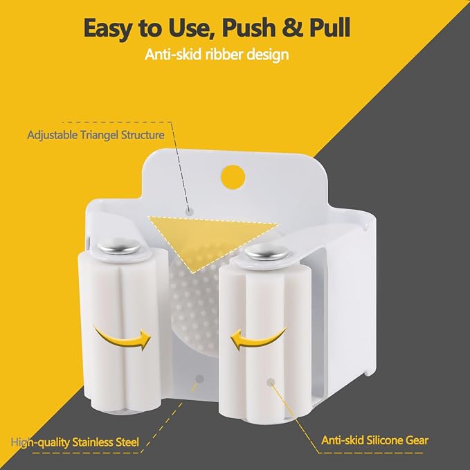 Verdenu 10 Pack Broom Holder Wall Mount, Mop and Broom Holder Wall Mount - Image 3