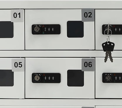10 Slots Cell Phone Locker Charging Station & Locker Cellphone Charging Station - Image 9