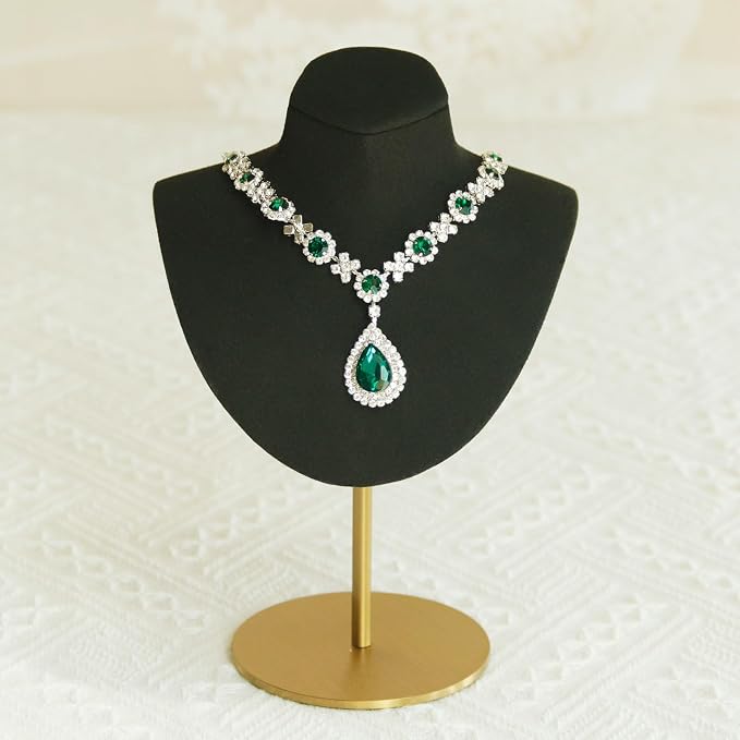 Necklace Display Stand For Selling Velvet Chain Jewelry Bust Holder Organizer - Image 8