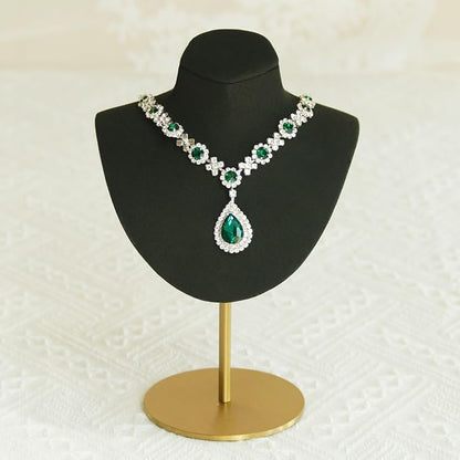 Necklace Display Stand For Selling Velvet Chain Jewelry Bust Holder Organizer - Image 8