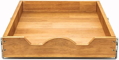 DINDON 1 Tier Pull Out Cabinet Organizer Single Tier Heavy Duty Slide Out Wood - Image 7