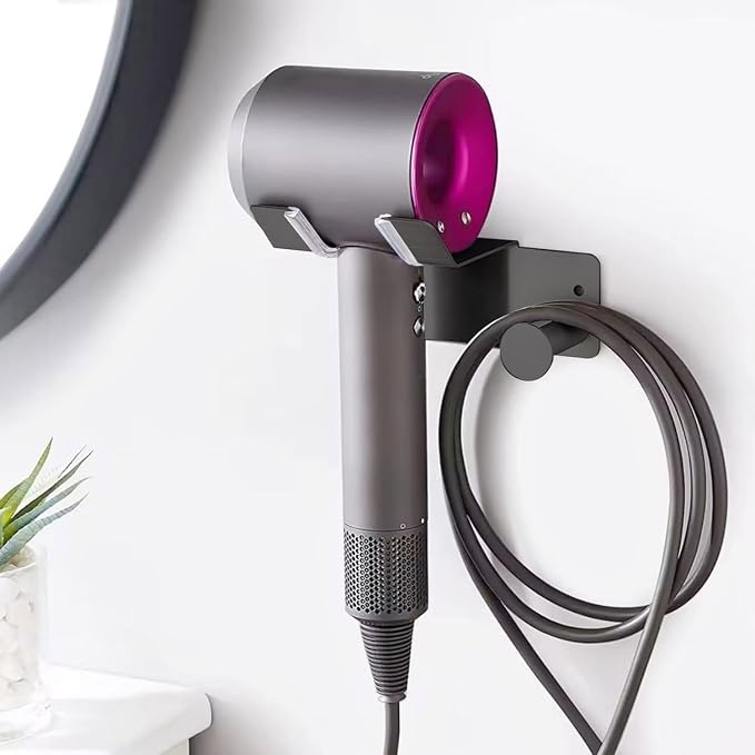 Hair Dryer Holder Stainless Steel, Blow Dryer Holder Self Adhesive, Dyson Hair - Image 7