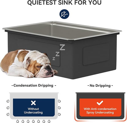 Lordear 25 Inch Undermount Kitchen Sink Workstation 25x19x10 16 Gauge Stainless - Image 8