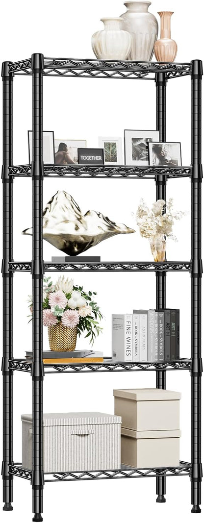 1250 lbs 5 Tier Shelf Metal Storage Shelves Wire Rack Closet Organizers - Image 8