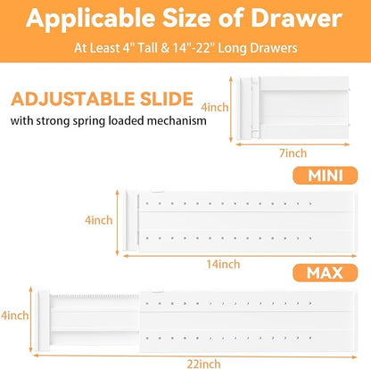 REBECAT 12 Pack Drawer Dividers - Image 2