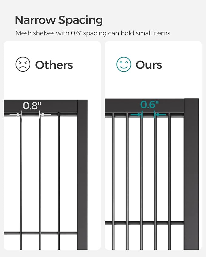 SONGMICS 3-Tier Metal Storage Rack - Image 6
