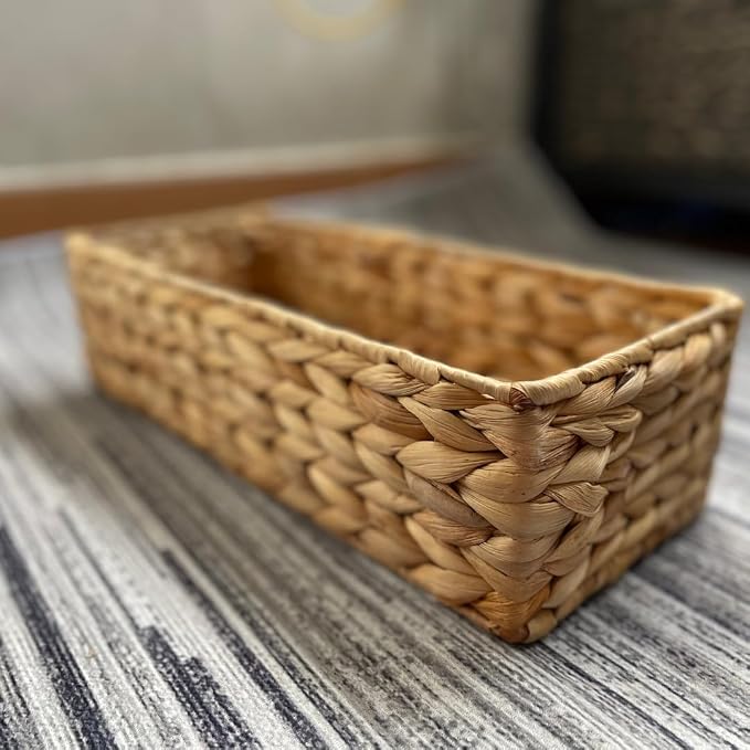 Set of 3 Wicker Toilet Paper Holders – Toilet Tank Basket, Back of Toilet Basket - Image 8