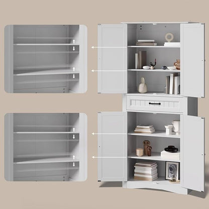 Gizoon 71'' Kitchen Pantry Storage Cabinet, Freestanding Pantry Organizers and - Image 6