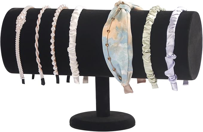 Coward T-Bar Beige Headband Holder Organizer, Hairband Display Stand, Hairband by FocusOnJewelryDisplay15yrs