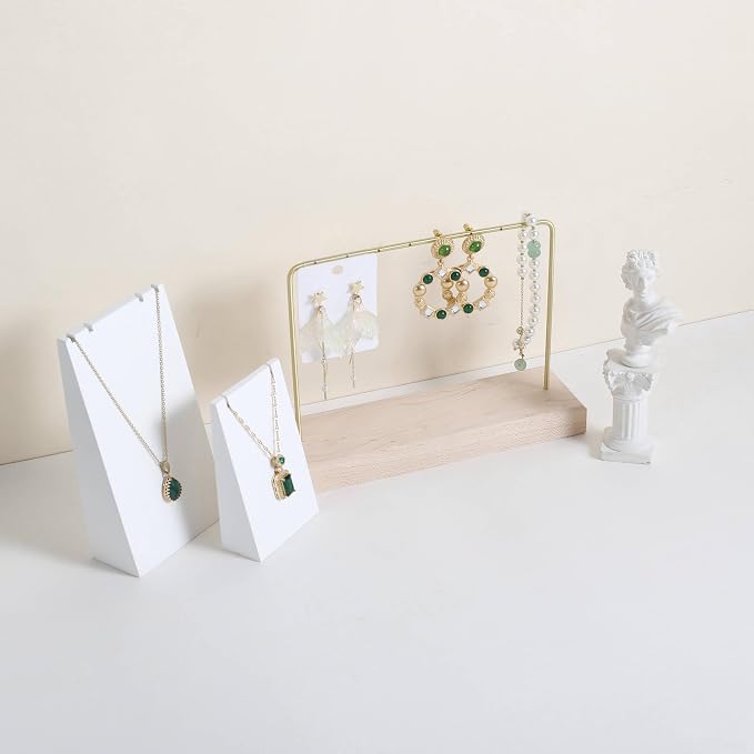 GemeShou Maple Earring holder for selling, Brass earring stands and displays - Image 3