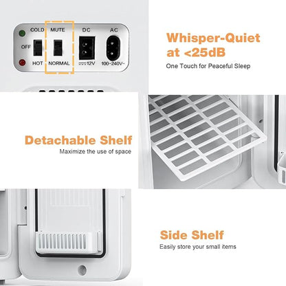 advwin 22L Mini Fridge for Bedroom, 30 Cans Portable Cooler & Warmer Compact - Image 8