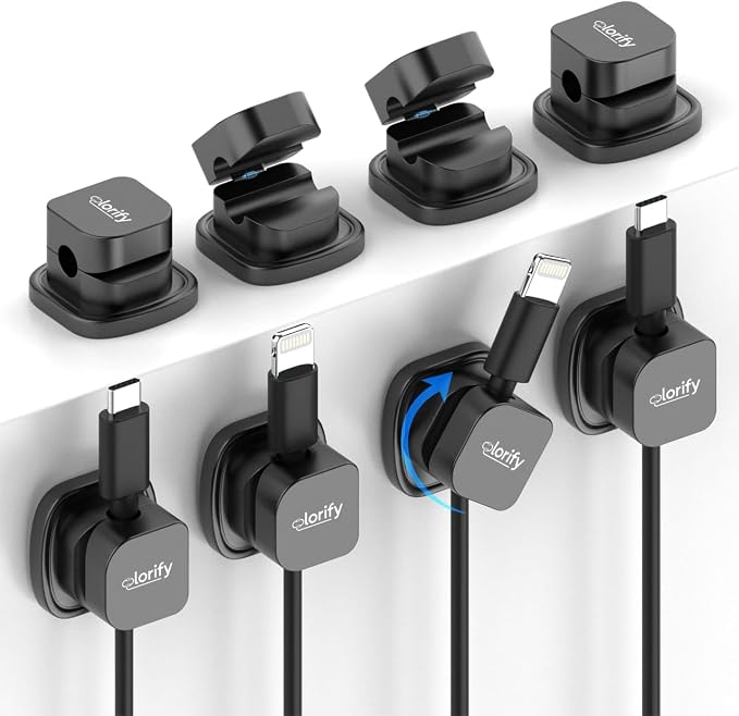 8 Pack Rotatable Cord Organizer Clips by Unknown