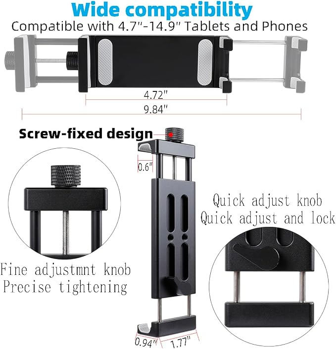 Aluminum Dual Arm Tablet Mount - Image 5