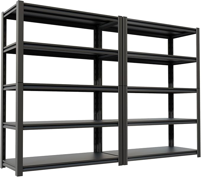72''H Garage Shelving Heavy Duty, 3000LBS Storage Shelves, 5-Tier Adjustable - Image 7
