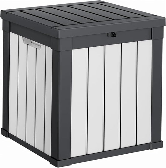 40 Gallon Resin Deck Box, Lockable Patio Outdoor Storage Box by OutdoorLivingPerfected